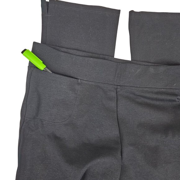 Yoga Athleisure Gym Comfy Loungewear Casual Black Cropped Sweat Pants Womens 6 - Picture 4 of 8